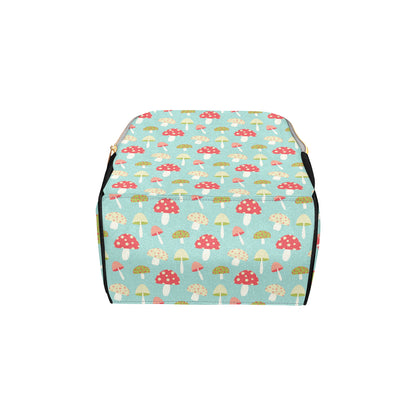 Mushroom Pattern Print Design A01 Diaper Bag Backpack