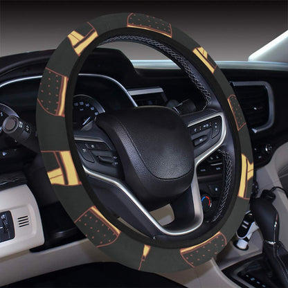 Ancient Greek Human Print Design LKS306 Steering Wheel Cover with Elastic Edge