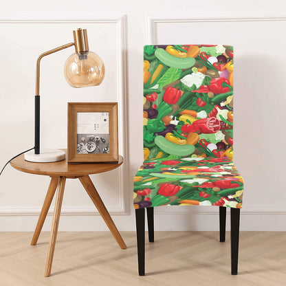 Salad Mix Vegetableprint Design LKS301 Dining Chair Slipcover