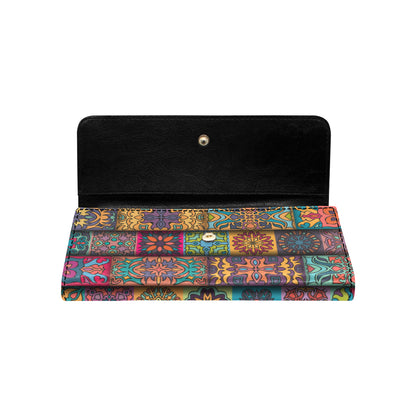 Mandala Style Design Print Women's Trifold Wallet
