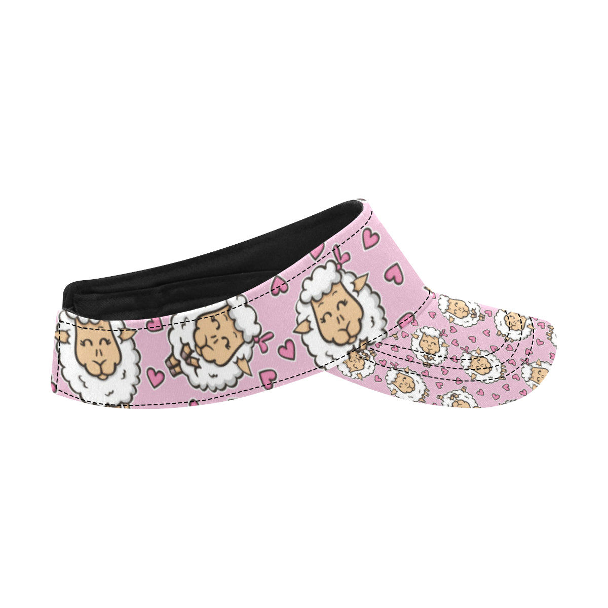 Sheep Cute Pattern Print Design 01 Unisex Sun Visor