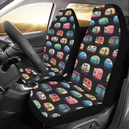 Camper Camping Pattern Car Seat Covers (Set of 2)