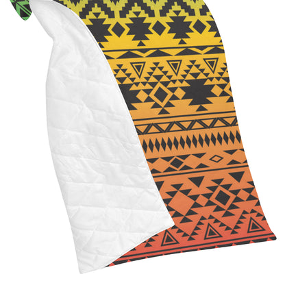 Rastafarian Pattern Print Design A04 Premium Quilt