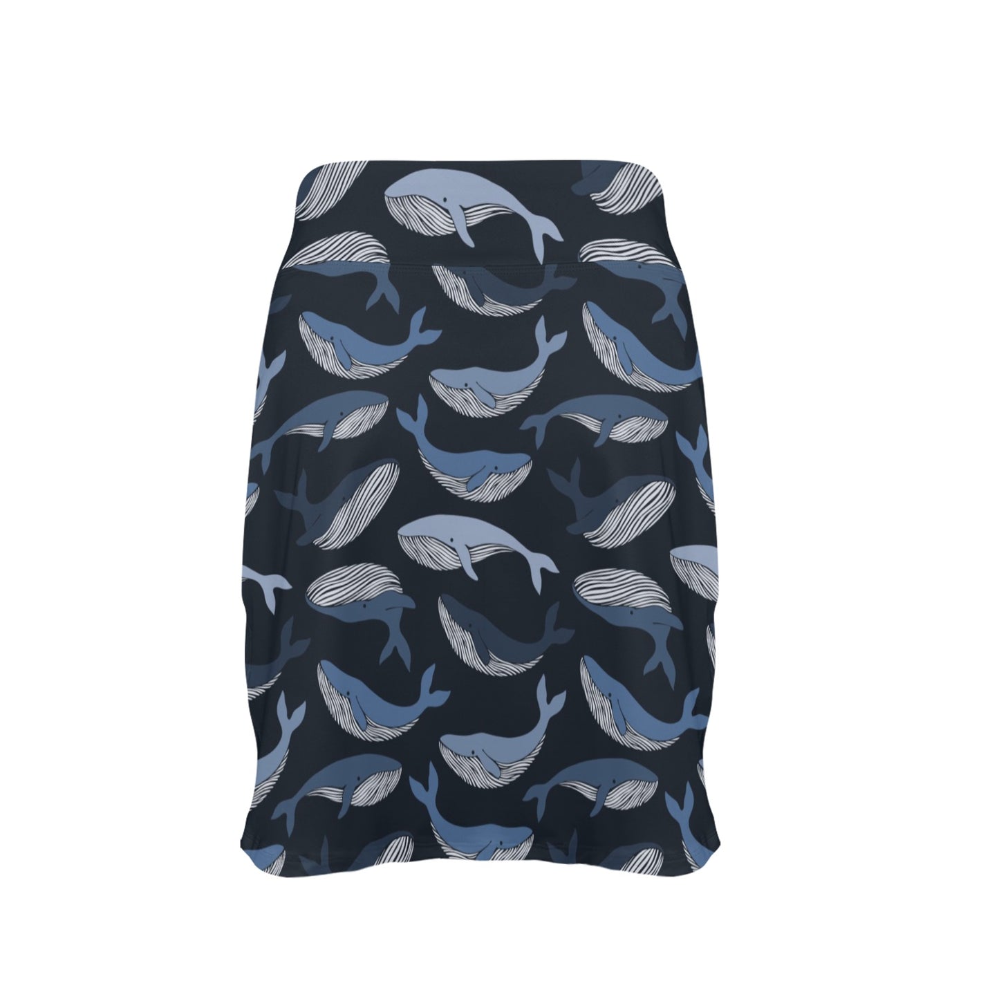 Whale Print Design LKS301 17" Golf & Pickleball Skort with Pockets