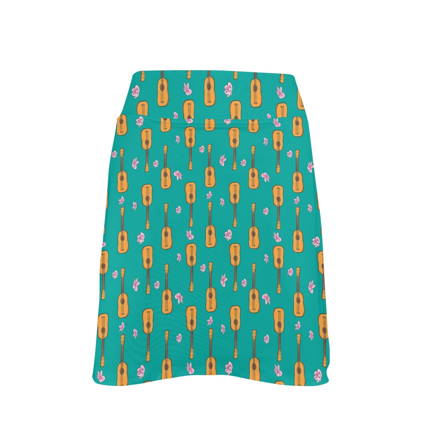 Ukulele Print Design LKS403 17" Golf & Pickleball Skort with Pockets
