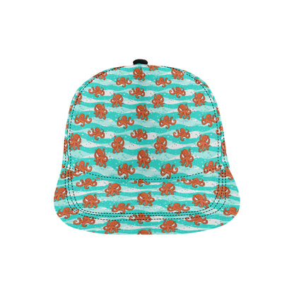 Octopus Cute Design Print Themed Snapback Cap