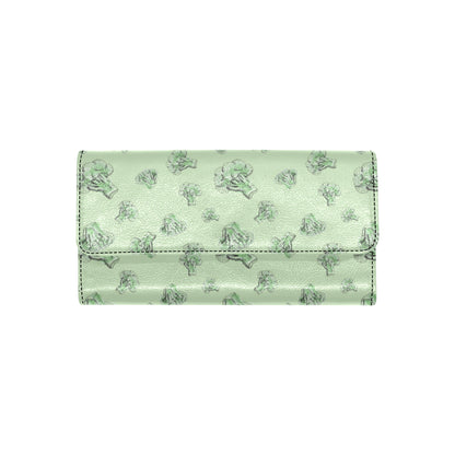 Broccoli Pattern Print Design 05 Women's Trifold Wallet