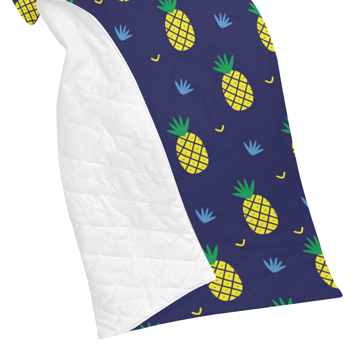 Pineapple Pattern Print Design A01 Premium Quilt