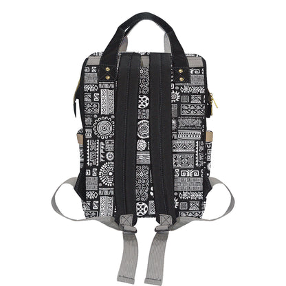 Polynesian Pattern Print Design A02 Diaper Bag Backpack