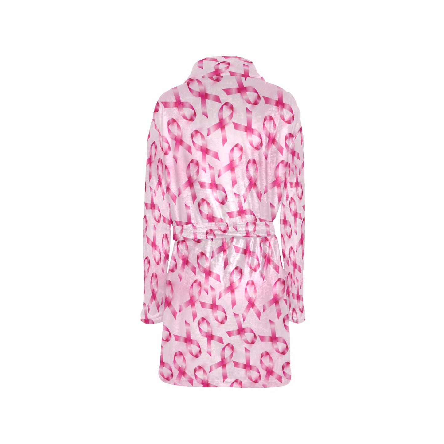 Breast cancer Pattern Print Design 04 Women's Fleece Robe