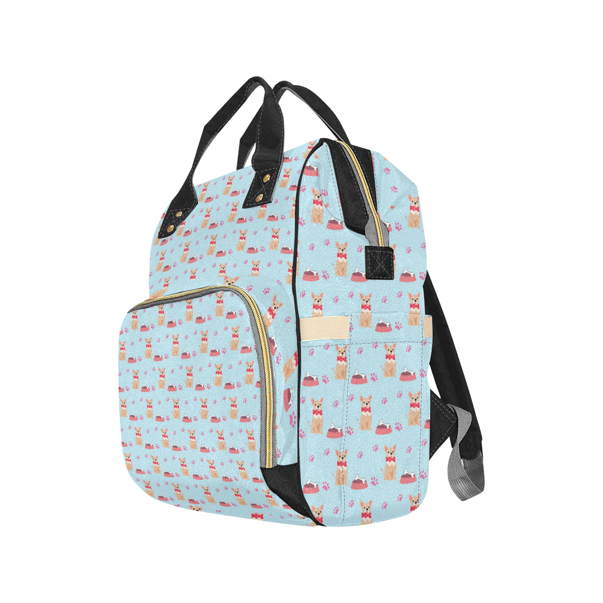 Chihuahua Pattern Print Design 05 Diaper Bag Backpack