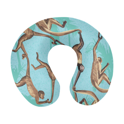 Monkey Pattern Print Design 04 U-Shaped Travel Neck Pillow