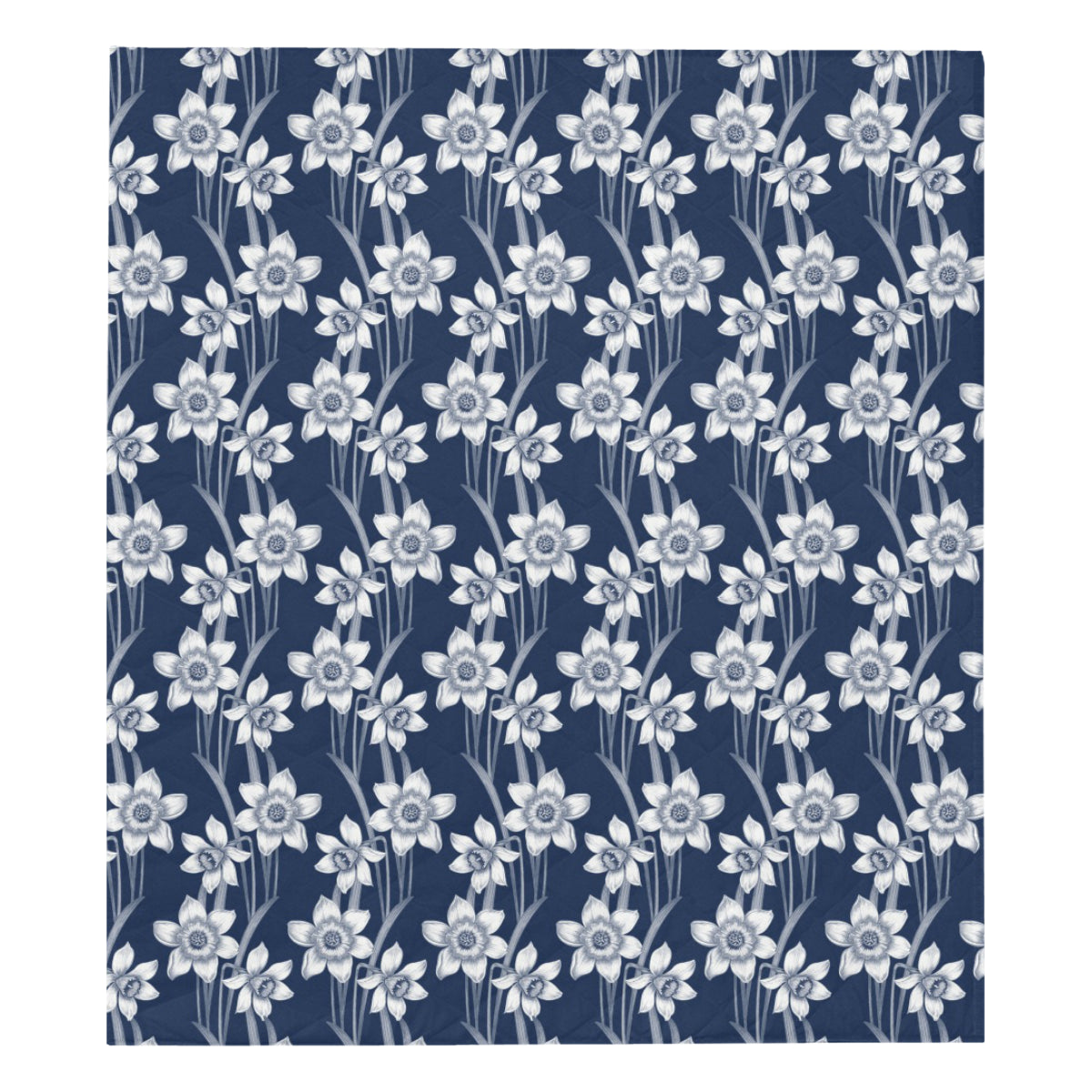 Daffodils Pattern Print Design DF09 Premium Quilt