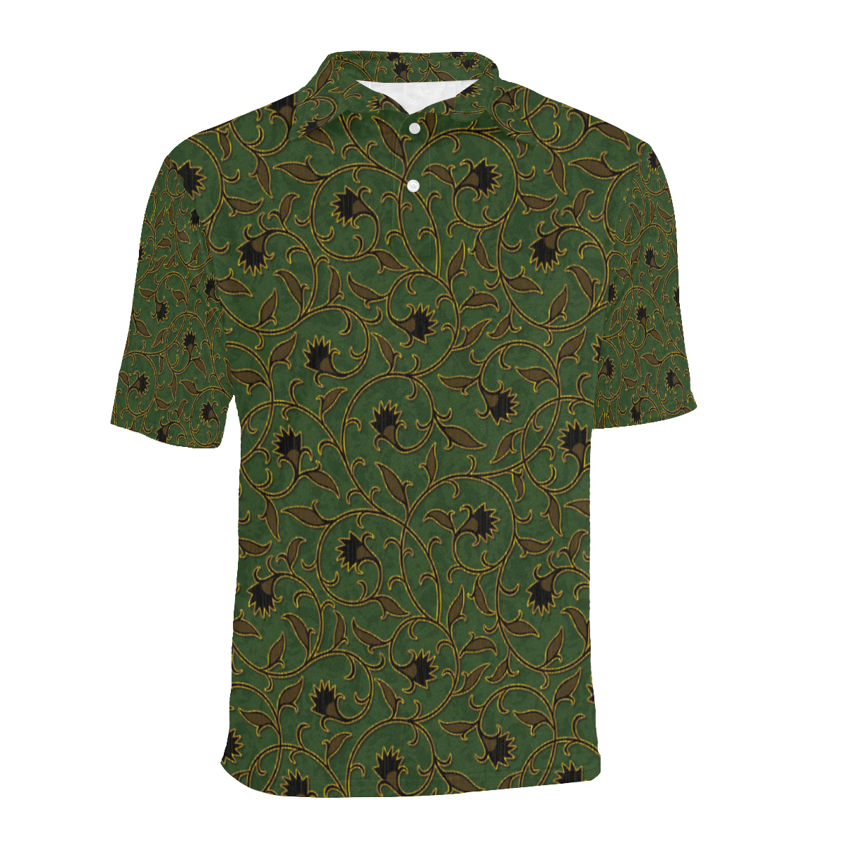 Brocade Pattern Print Design 02 Men Polo Shirt