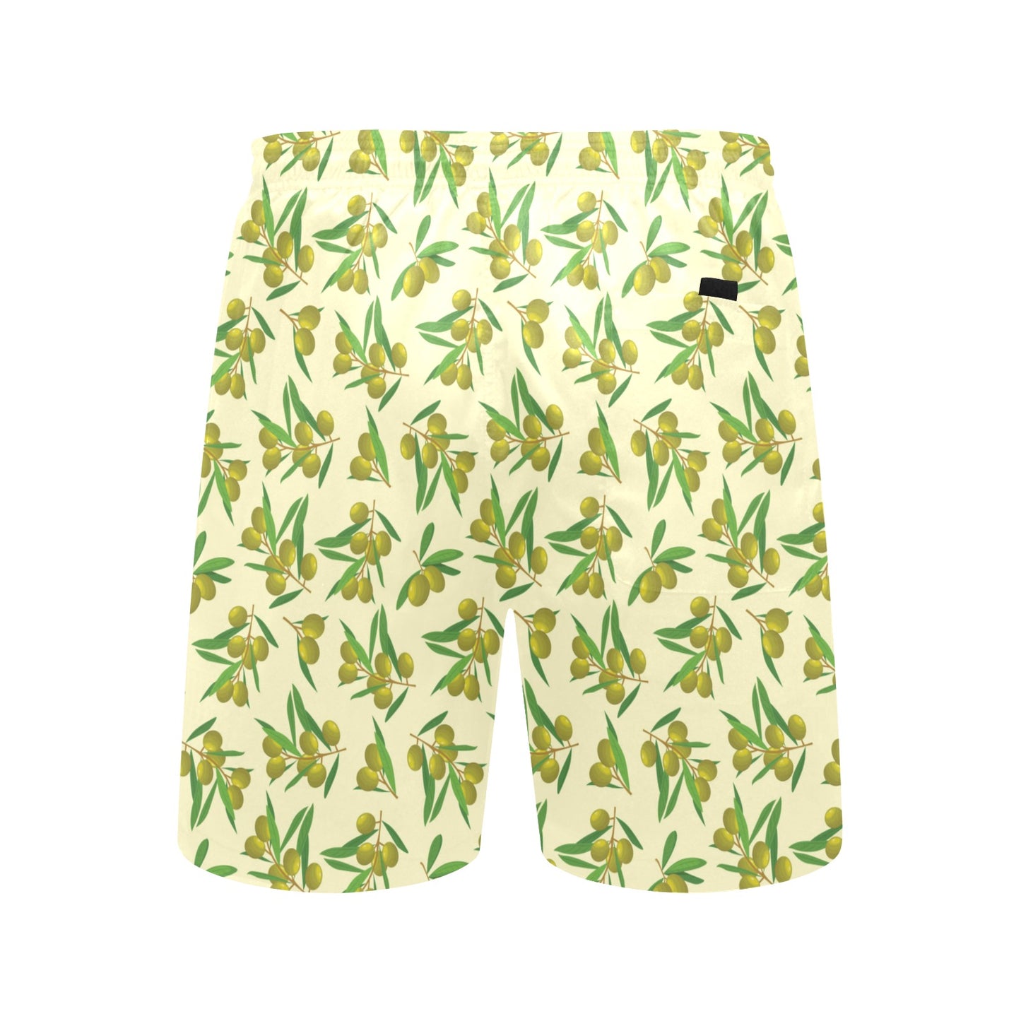 Olive Print Design LKS302 Men's Swim Trunks Beach Shorts