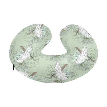 Cockatiel Pattern Print Design 01 U-Shaped Travel Neck Pillow