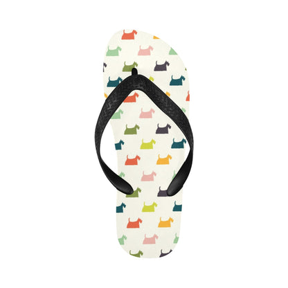 Scottish Terriers Print Design LKS305 Flip Flops