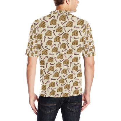Cookie Pattern Print Design 04 Men Polo Shirt