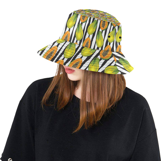 Papaya Pattern Print Design PP01 Unisex Bucket Hat