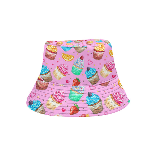 Cupcake Pattern Print Design CP05 Unisex Bucket Hat