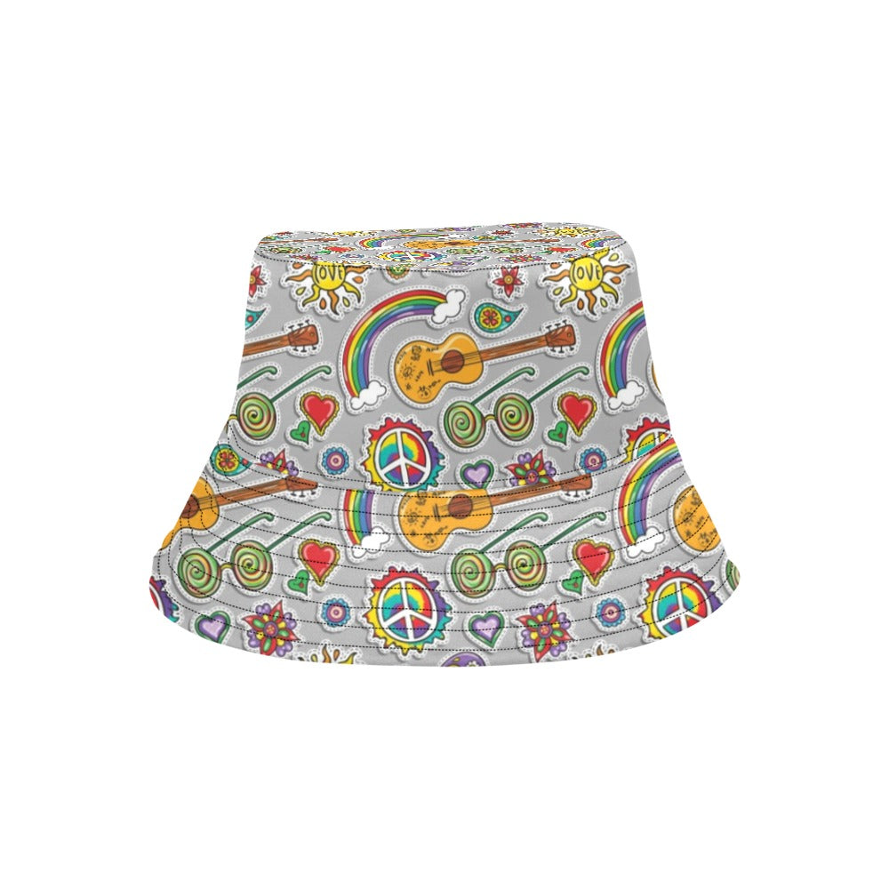 Hippie Print Design LKS306 Unisex Bucket Hat
