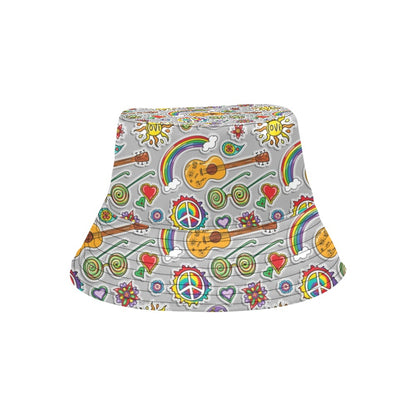 Hippie Print Design LKS306 Unisex Bucket Hat