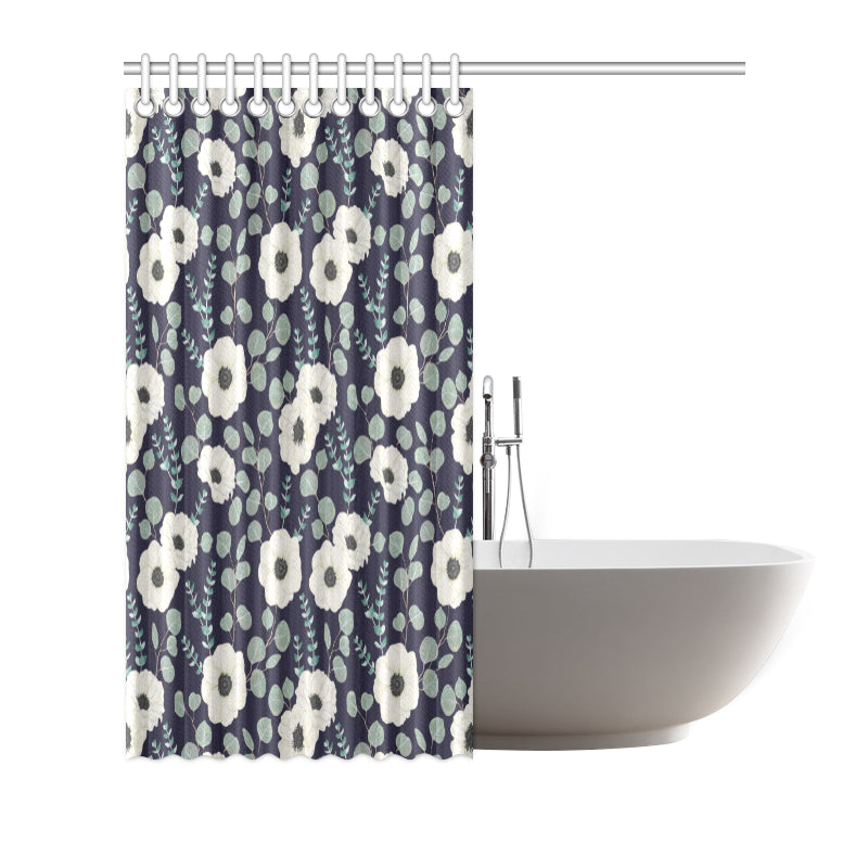 Anemone Pattern Print Design AM01 Shower Curtain
