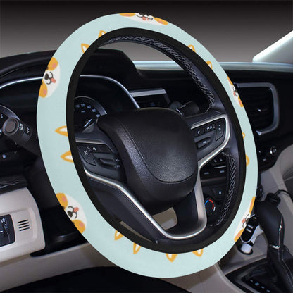 Shiba Inu Print Design LKS301 Steering Wheel Cover with Elastic Edge