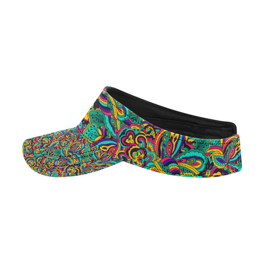 Psychedelic Trippy Floral Design Unisex Sun Visor
