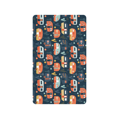 Camper Caravan Print Pattern Rubber Doormat