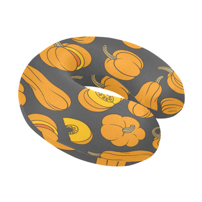 Pumpkin Pattern Print Design A03 U-Shaped Travel Neck Pillow