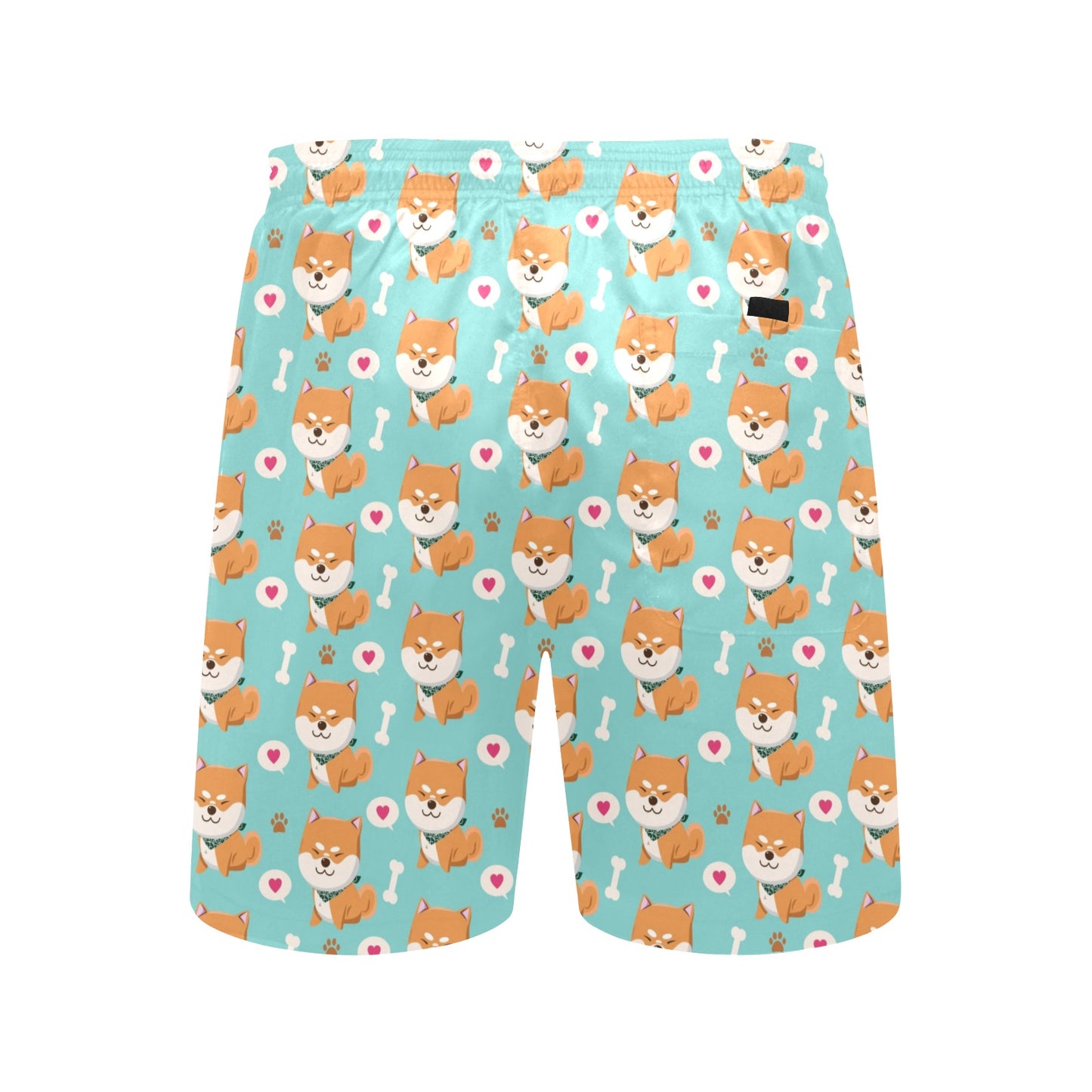 Shiba Inu Print Design LKS3013 Men's Swim Trunks Beach Shorts