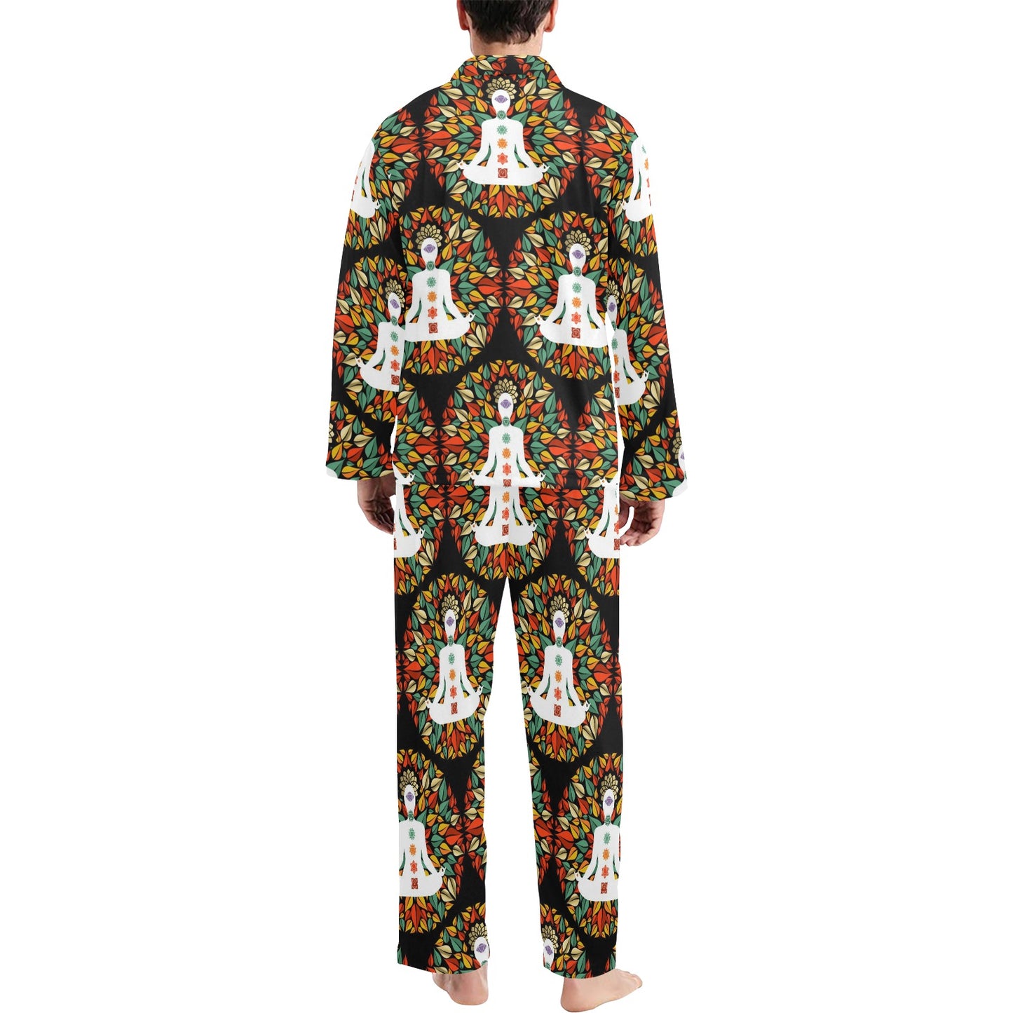 Chakra Yoga Men's Long Pajama Set