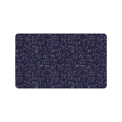 Zodiac Pattern Design Print Rubber Doormat