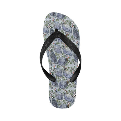 Guinea Fowl Print Design LKS402 Flip Flops