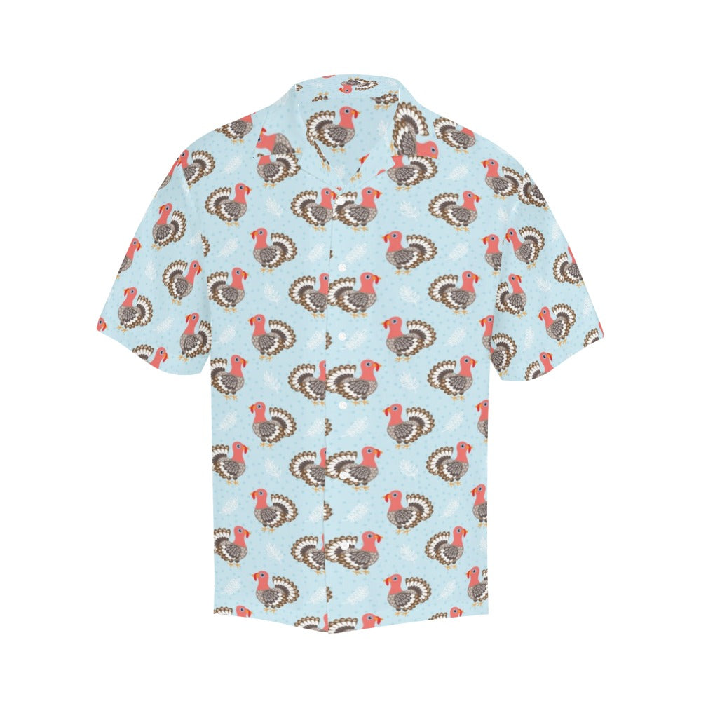 Turkey Print Design LKS403 Men's Men's Hawaiian Shirt