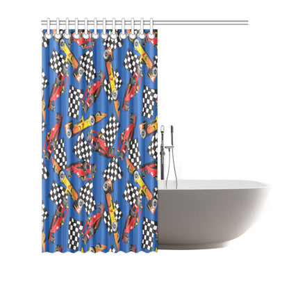 Racing Pattern Print Design A01 Shower Curtain