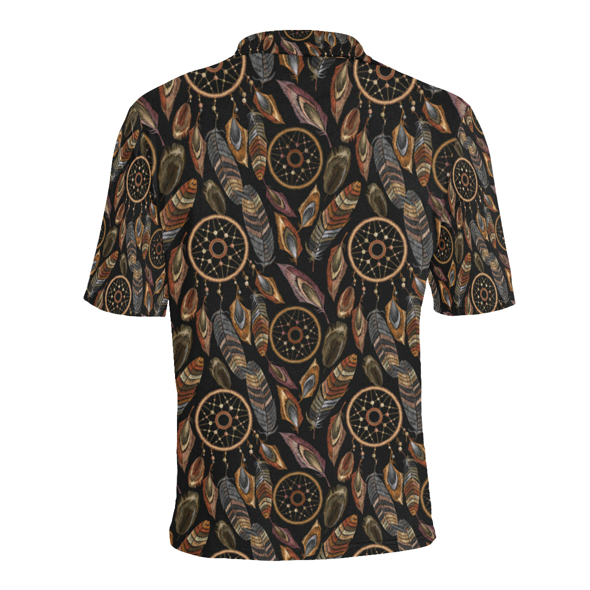 Dream catcher embroidered style Men Polo Shirt