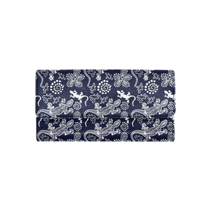 lizard Pattern Print Design 03 Women's Trifold Wallet