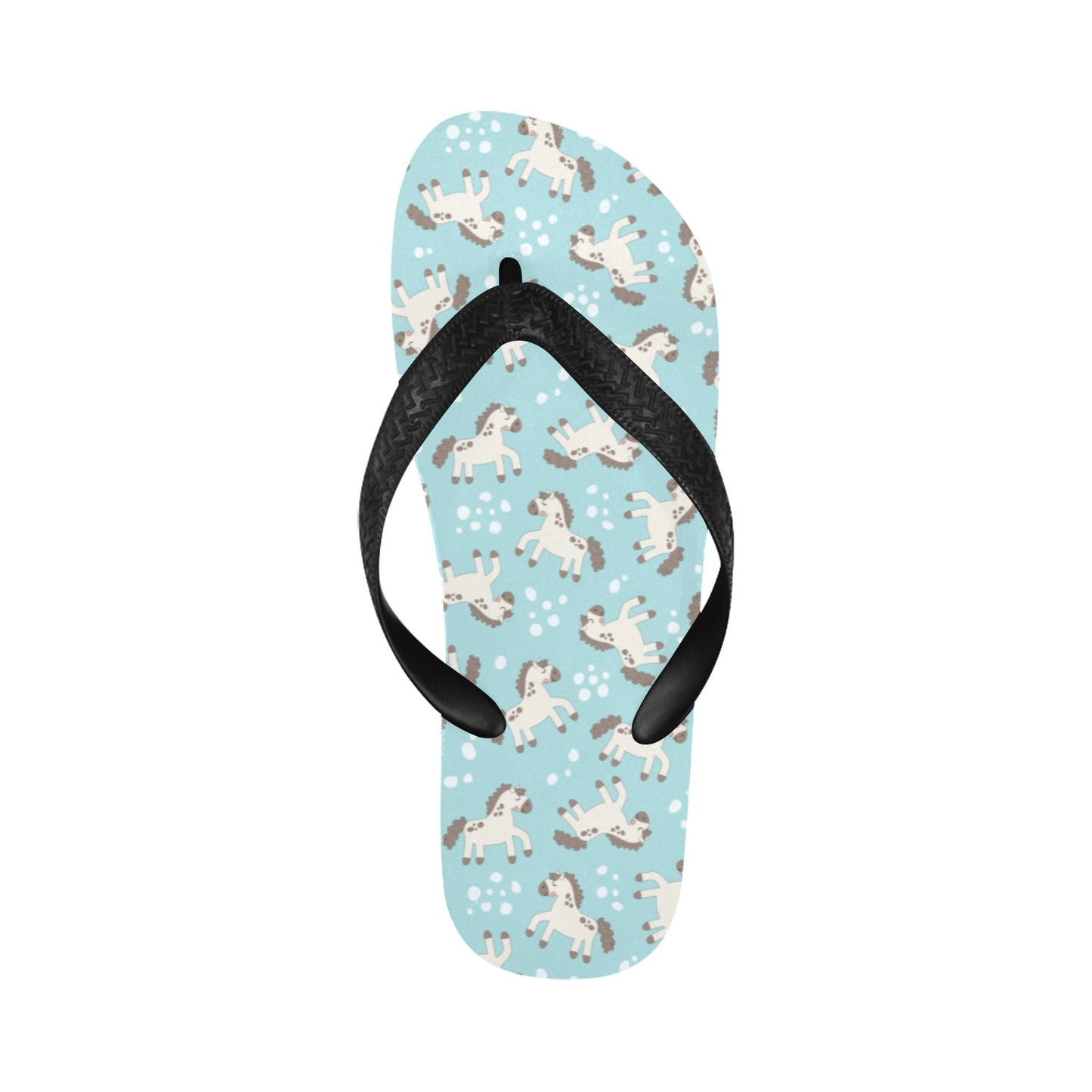 Horse Cute Print Design LKS306 Flip Flops