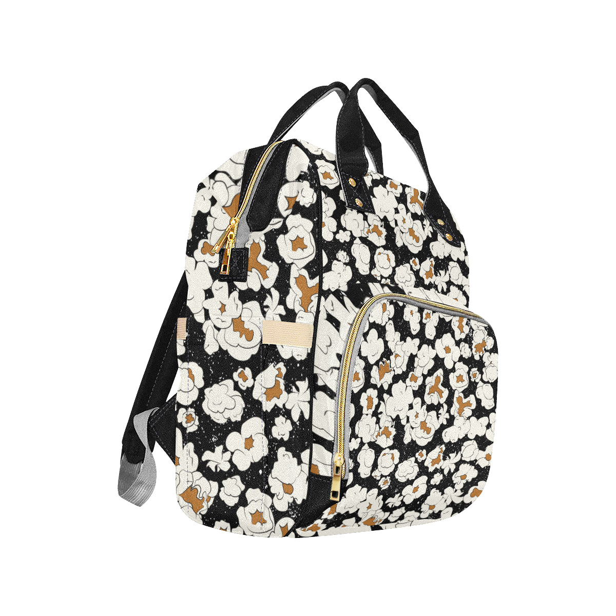 Popcorn Pattern Print Design A02 Diaper Bag Backpack