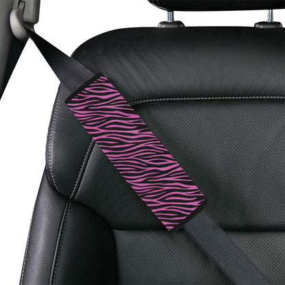 Zebra Pink Print Design LKS304 Car Seat Belt Cover