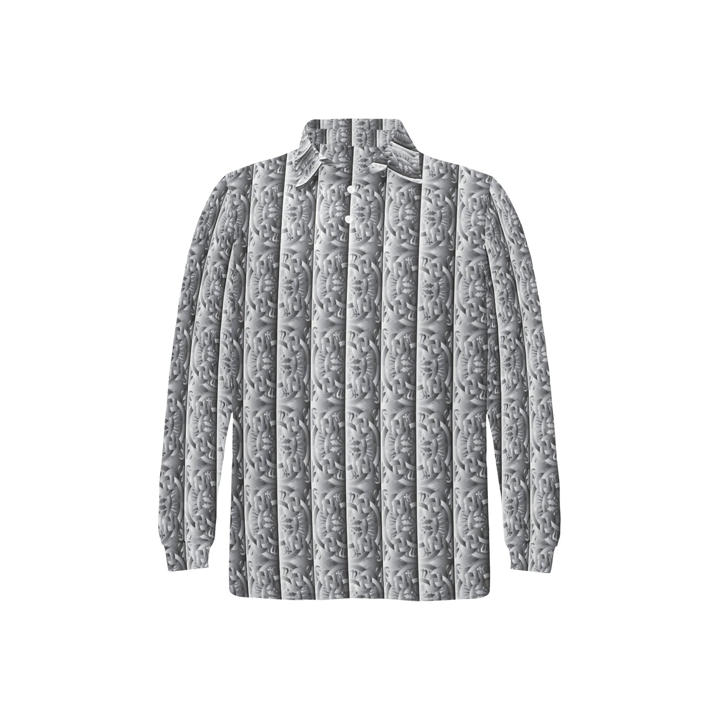 Celtic Pattern Print Design 03 Long Sleeve Polo Shirt For Men's