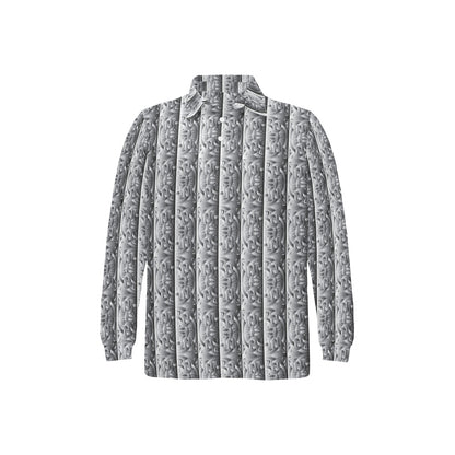 Celtic Pattern Print Design 03 Long Sleeve Polo Shirt For Men's