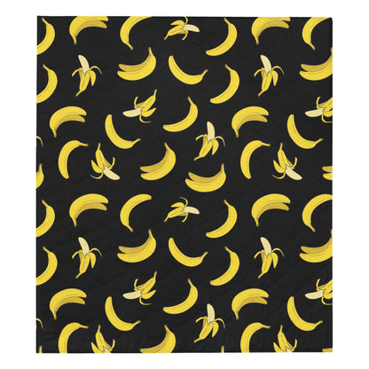 Banana Pattern Print Design BA05 Premium Quilt