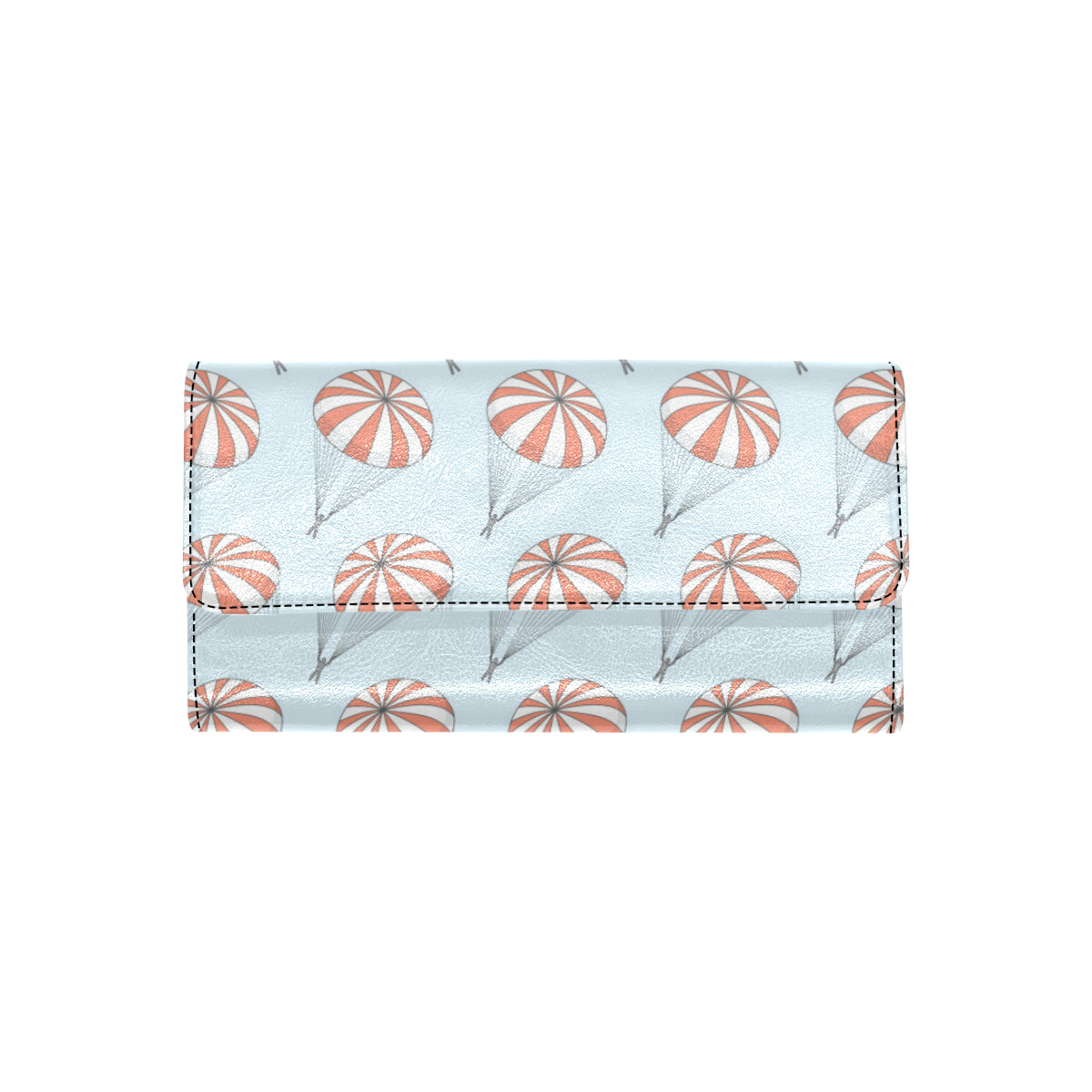 Skydiving Pattern Print Design 01 Women's Trifold Wallet