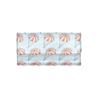 Skydiving Pattern Print Design 01 Women's Trifold Wallet