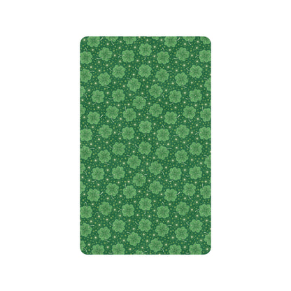 Shamrock Design Print Rubber Doormat