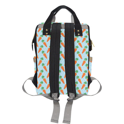 Carrot Pattern Print Design 01 Diaper Bag Backpack