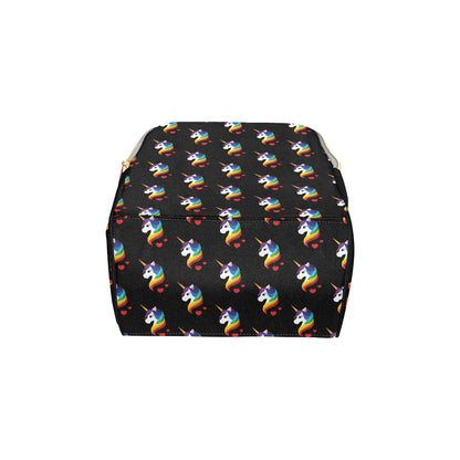 Rainbow Unicorn Pattern Print Design A03 Diaper Bag Backpack